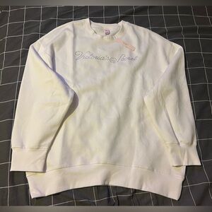 Victoria’s Secret white crewneck with rhinestones